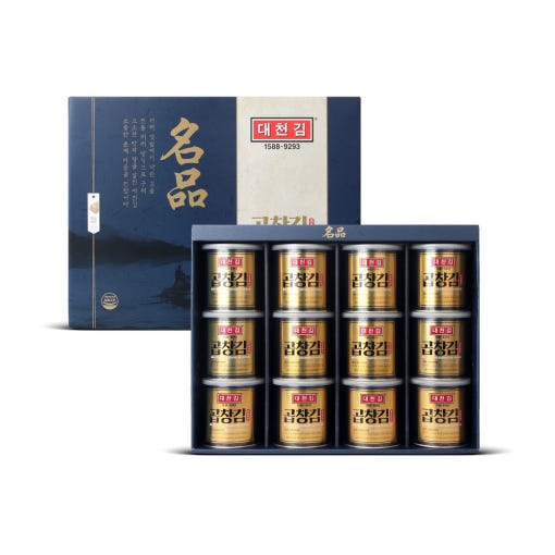 【名品ホルモン海苔ギフトセット 12缶 1年中約30日間だけ収穫される非常に貴重でおいしいホルモン海苔/Kpop TWICEナヨン最愛