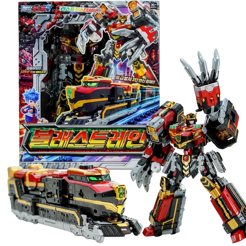 【全国送料無料】ブラストレーン/600mm電車/3つのモード/3段変身/合体/変身ロボット/韓国ロボット
