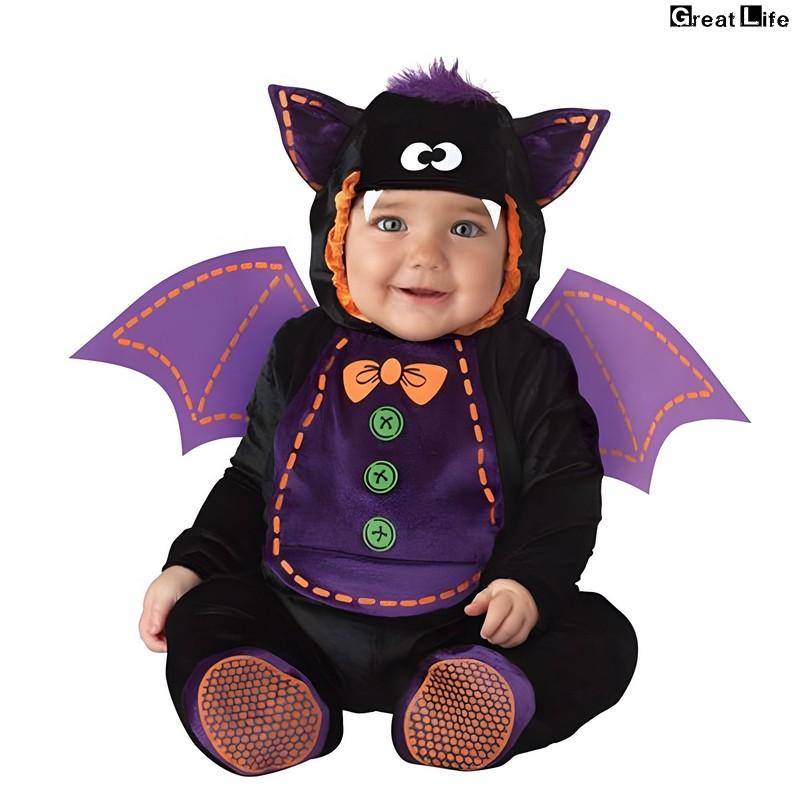 ハッピーハロウィン 新製品 最低価格 ハロウィン 衣装 子供用 キッズ 着ぐるみ 蝙蝠 こうもり バンパイア コスプレ コスチューム プレゼント 誕生日 ギフト ベビー 赤ちゃん クリスマス ス ギフ
