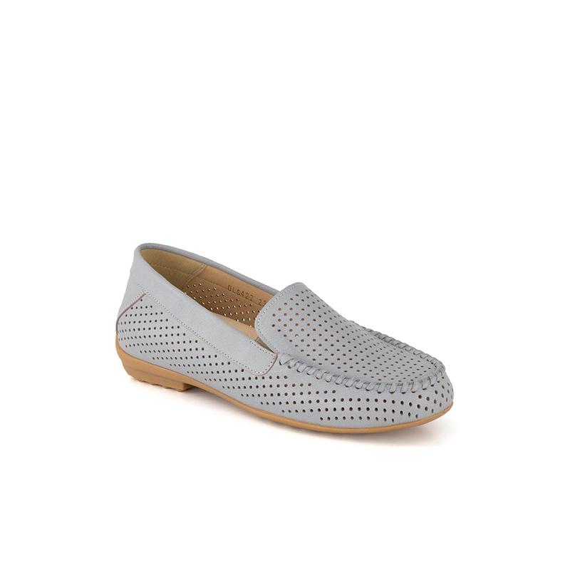 女性靴ベストサマーパンチングコンフォートシューズ DLS422GA45 (水色)