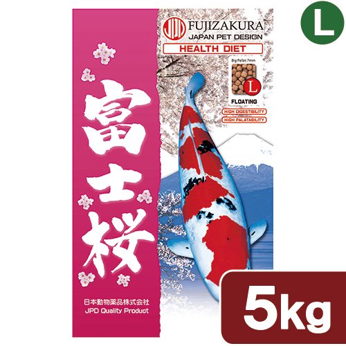 鯉の餌　日本動物薬品　ニチドウ　富士桜　Ｌ　５ｋｇ　錦鯉　餌　飼料　ＣＲＣ10―41―70―10―00