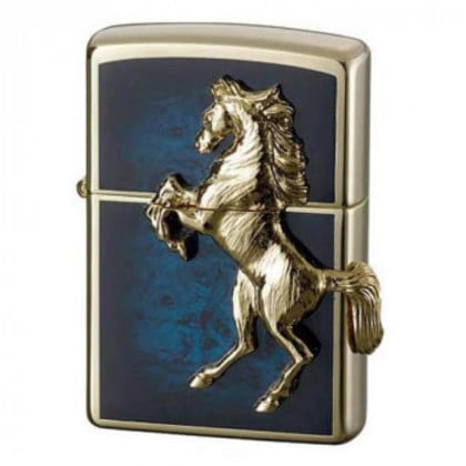 ZIPPO ゴールドプレートウイニングウィニー アトランティックブルー