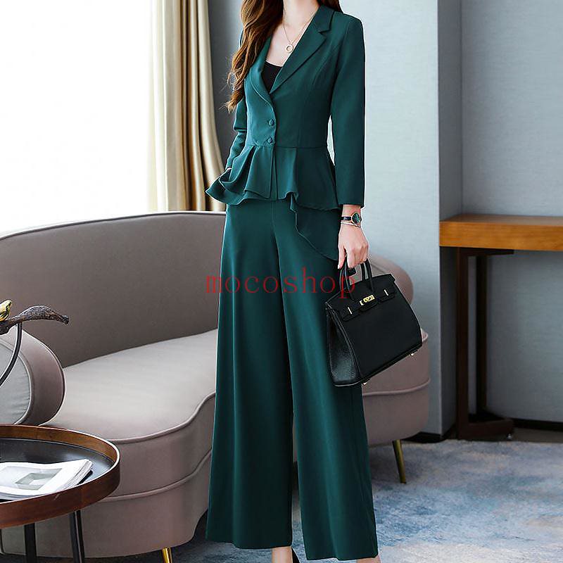 新入荷 パーティドレス セレブファッション パンツスーツ セットアップ ワイドパンツ ジャケット 大人スマートな余裕をもたらす 大人エレガント 着痩 大きいサイズあり 結婚式 披露宴 パーティードレス 謝恩 パンツスーツ オプション2 Lサイズ Buildexpogreece Com