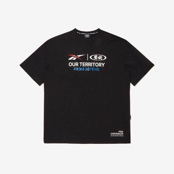 x圧倒的コラボ オールラウンダー 半袖Tシャツ - ブラック RETS5FR92BK