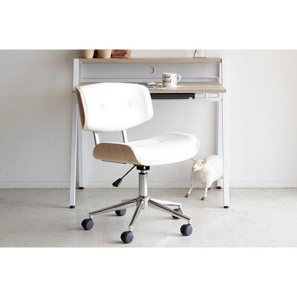 東馬 TM グラム ワークチェア ホワイト 54077030 メーカー直送 14,120円