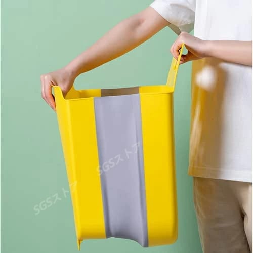 大容量の折りたたみ式汚れた服は汚れた服の収納バスケットを妨げますファッショナブルでシンプルなスタイルプラスチック製の中空家庭用壁掛け垂直デュアルユース収納バスケットバスルームランドリーバスケット多