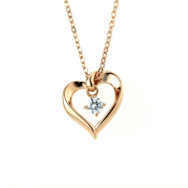 リボン済＆紙袋 ネックレス レディース ハートモチーフ 正規品 アクセサリー ペンダント ジュエリー キュービックジルコニア シルバー 女性 プレゼント ギフト 祝い