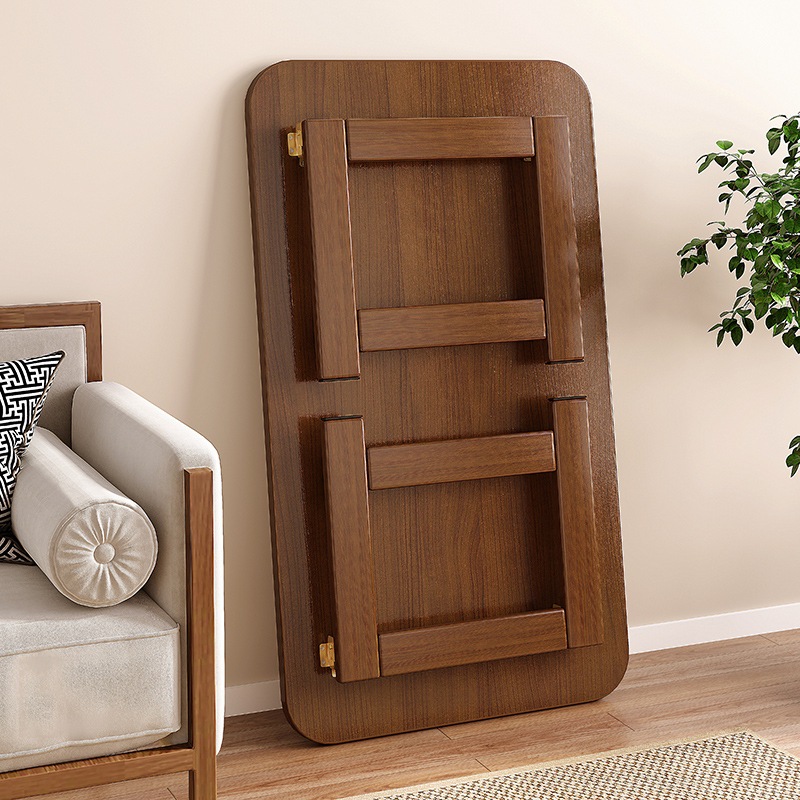 バトルウィンドウテーブルコンピューターテーブル怠zyな寮のテーブル折りたたみコーヒーテーブルソリッドウッドシンプルな低いテーブルホームデスク