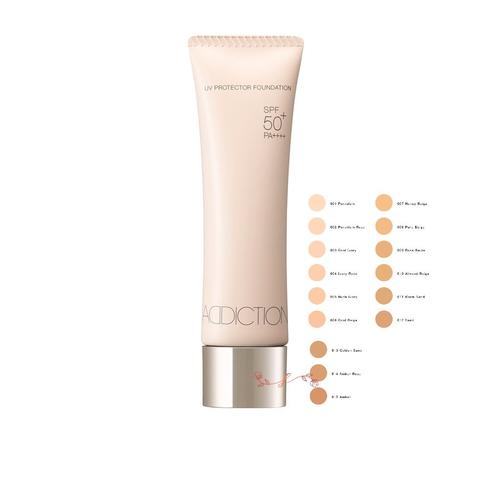 ADDI CTION　UVプロテクター ファンデーション 30mL／SPF50+・PA++++/ファンデーション 正規品 紫外線も肌悩みもこれ1本でカバー！日焼け止め 化粧下地不要 素肌感 乾燥対策