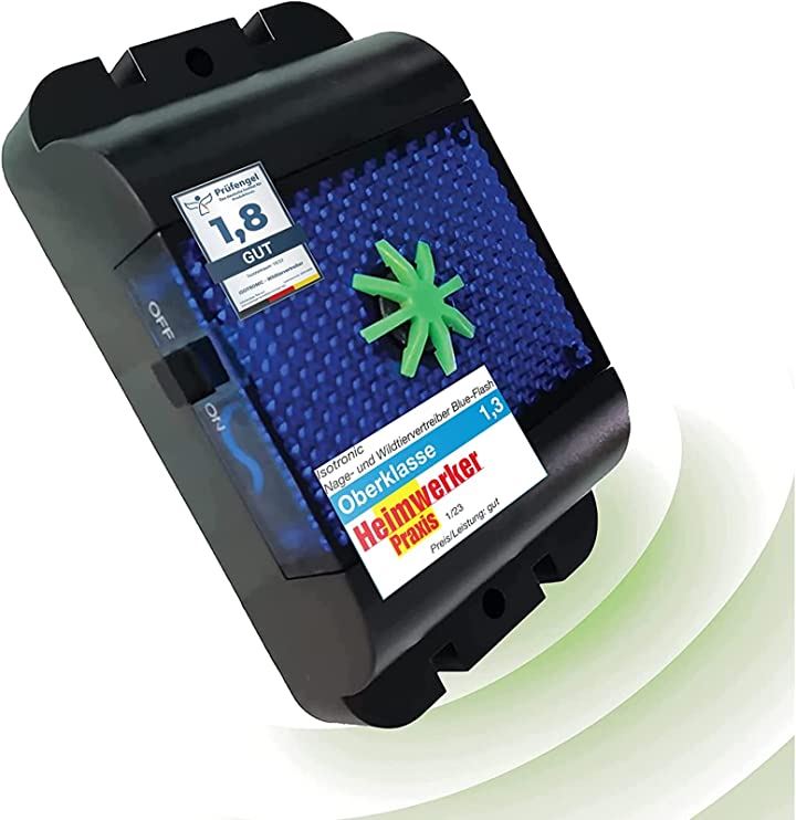 動物撃退器 青色LEDと超音波でネズミ駆除 きつね イノシシ アライグマ などの野生動物を退治