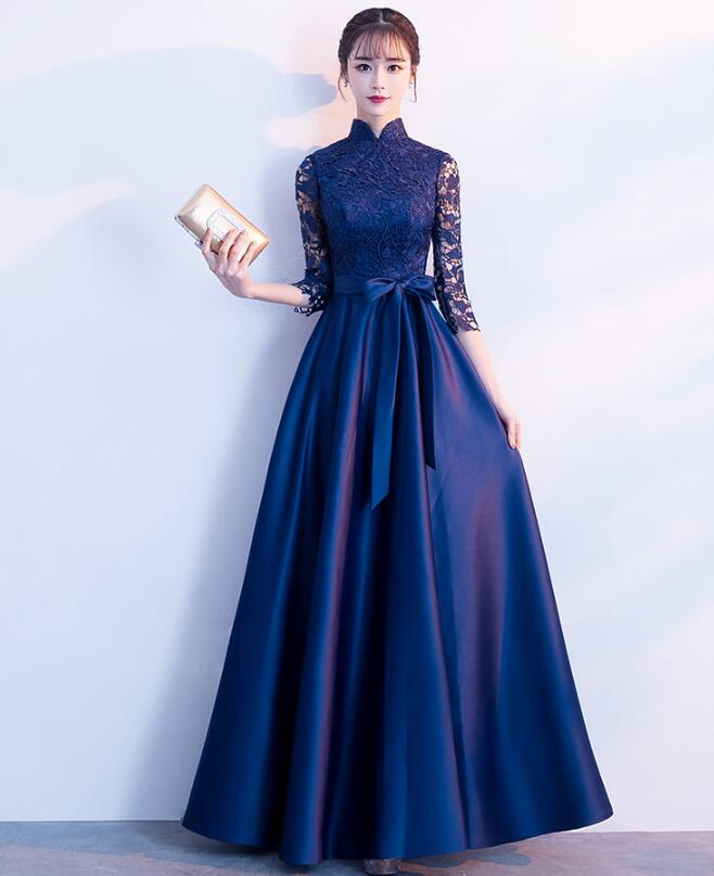 チャイナドレス 高級感 オシャレ サテンドレス 透け感 パーティードレス 結婚式 ワンピース ロングドレス パーティードレス ピアノ 発表会 演奏会用ドレス フォーマル カクテルドレス ウェディング