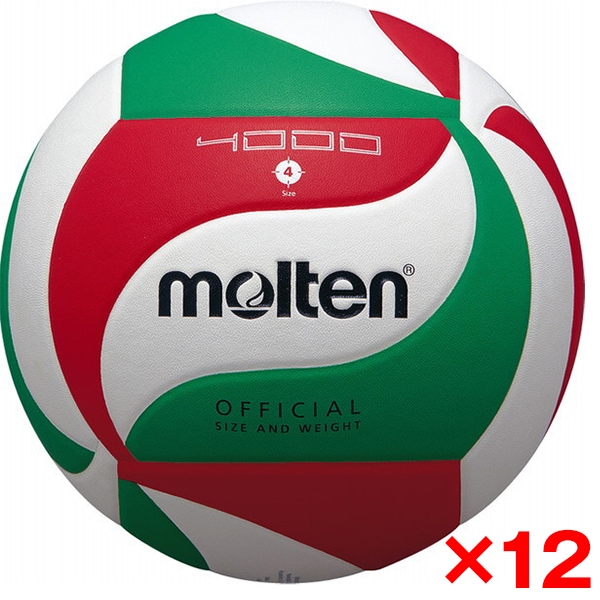 12個セット バレーボール 4号球 バレーボール4000 V4M4000