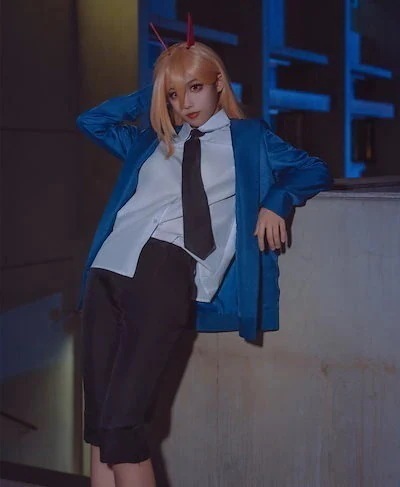 仮装 変装 コスム コスプレ衣装 パワー チェンソーマン スーツ 入荷コスプレ