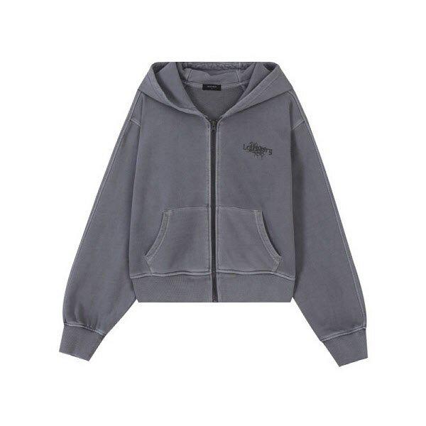 [] 女性) 3段ジョーゼット染色アートワークフード付きジップアップ (B251TJ503P) (P003739775)