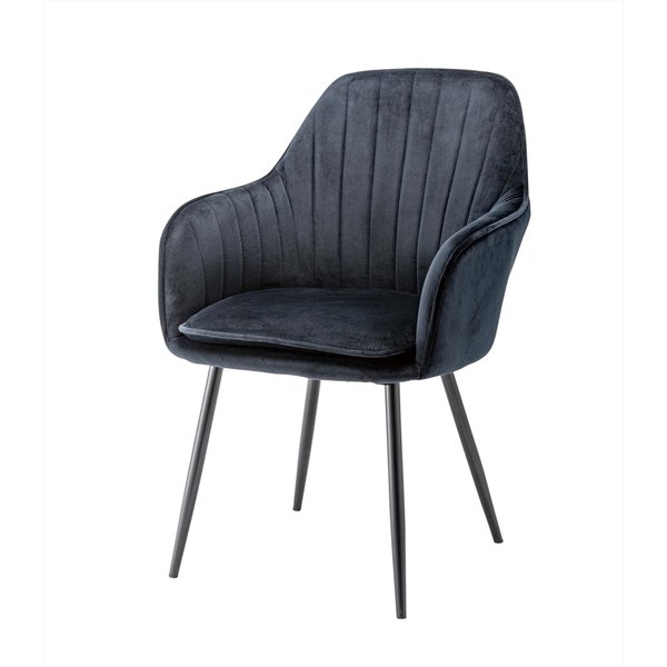 ベロアの質感が美しい包み込まれるモダンなダイニングチェア 北欧 ナチュラル チェア ダイニングチェア ダイニング キッチン ダイニングキッチン