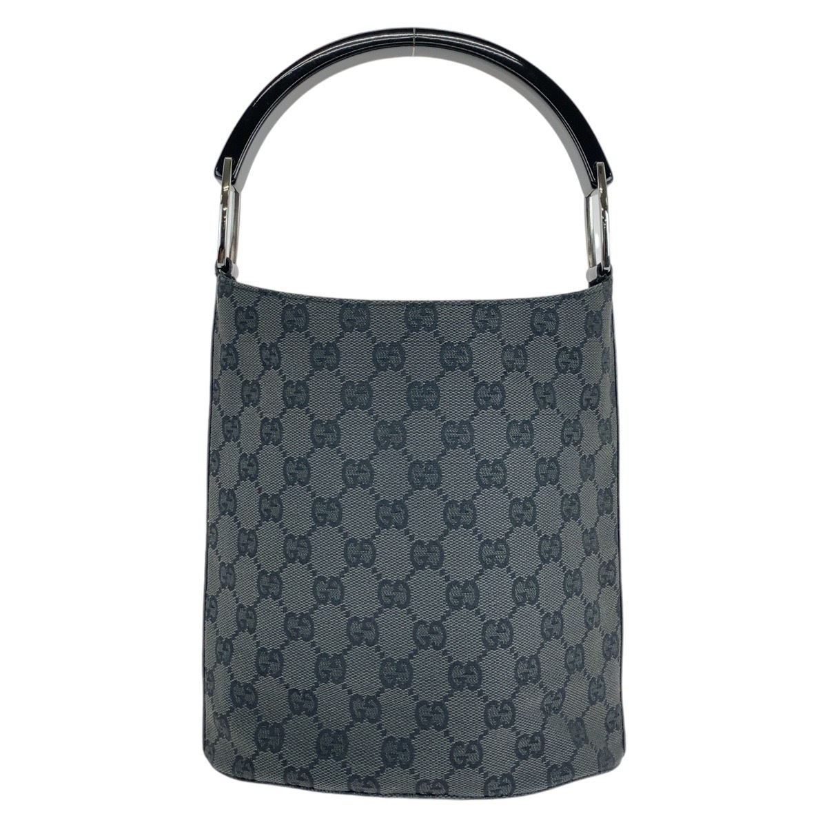 美品 ブラック 黒 GGキャンバス/プラスチック 001 3753 ハンドバッグ レディース 411328