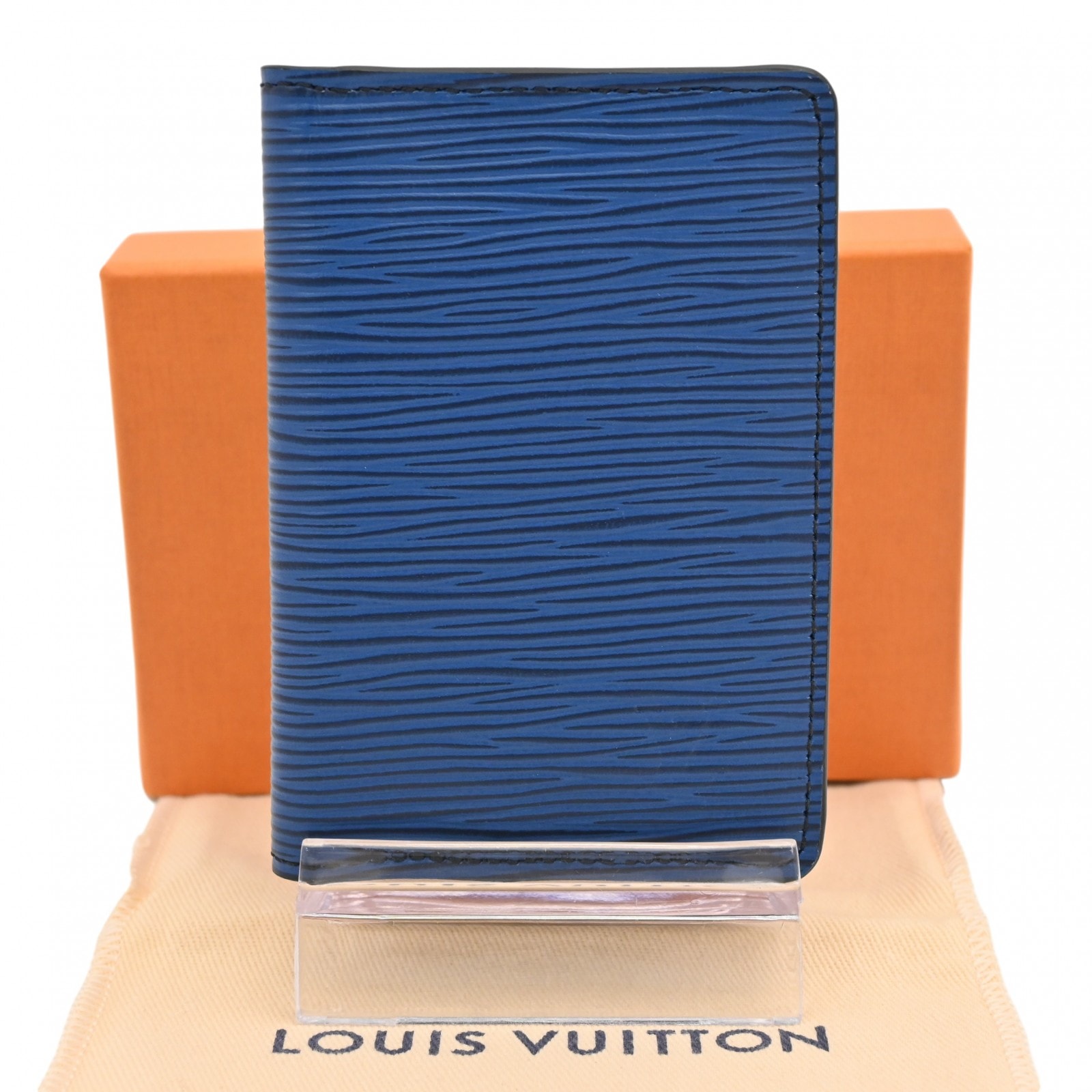 ルイヴィトン エピ オーガナイザー ドゥ ポッシュ カードケース ブルー×グリーン Sランク lv6334cd