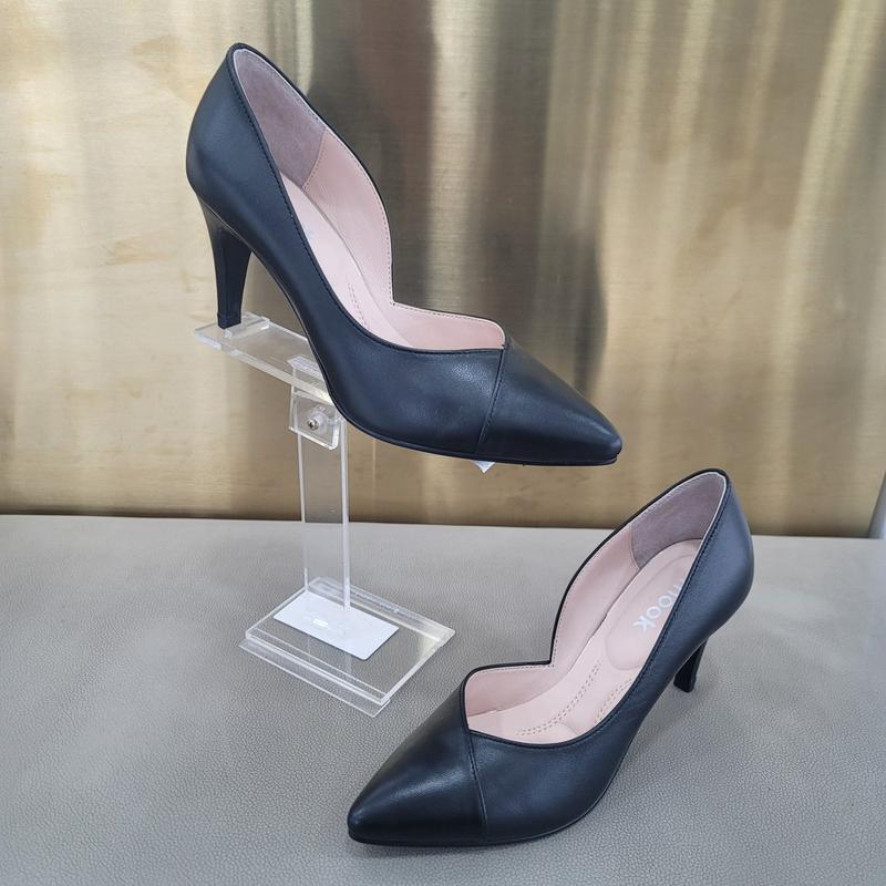 女性用フォーマルシューズヒール 422153 QA ヒール8cm 足に優しいサイドオープンシューズデザイン_DG