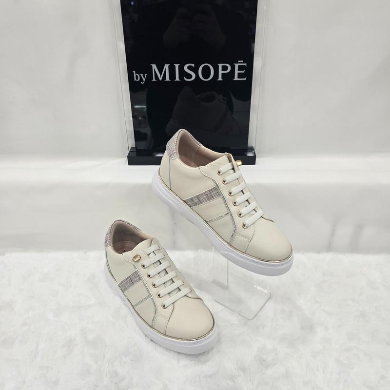 By 女性 斜線ディテール 厚底スニーカー 112HT410SS003 IVORY 3 JJ