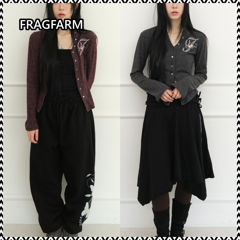 FRAGFARM F lettering Cardigan