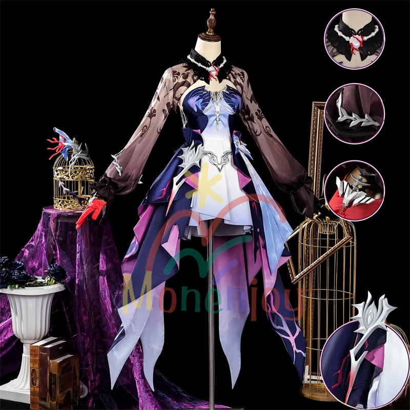 Monenjoy 崩壊スターレイル セイレンス Hysilens 女騎士 オンパロス 　コスプレ衣装　イベント　コスチューム　イヤリング付