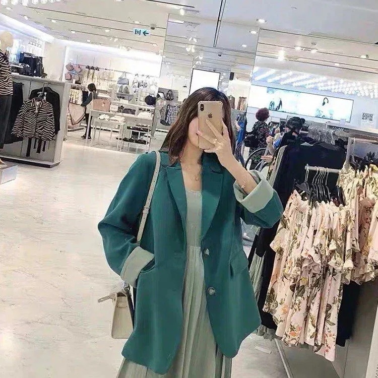 春秋 体型カバー 新作 レディース オシャレ キャミワンピース セットアップ 2点セット ブレザー