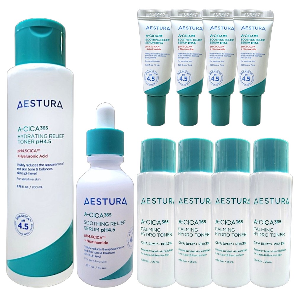 エイシカ365 トナー 200ml + セラム 40ml + セラム 7ml x4 + トナー 25ml x 4
