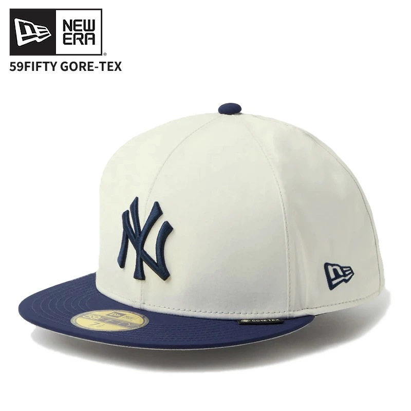 ニューエラ 59FIFTY MLB ゴアテックス メンズ キャップ ニューヨーク・ヤンキース ストーン ネイビー アメカジ 14745154