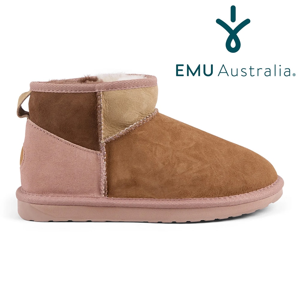 EMU Australia ムートンブーツ レディース W13185 エミュ オーストラリア 2025秋冬 STINGER MICRO PATCHWORK シープスキン