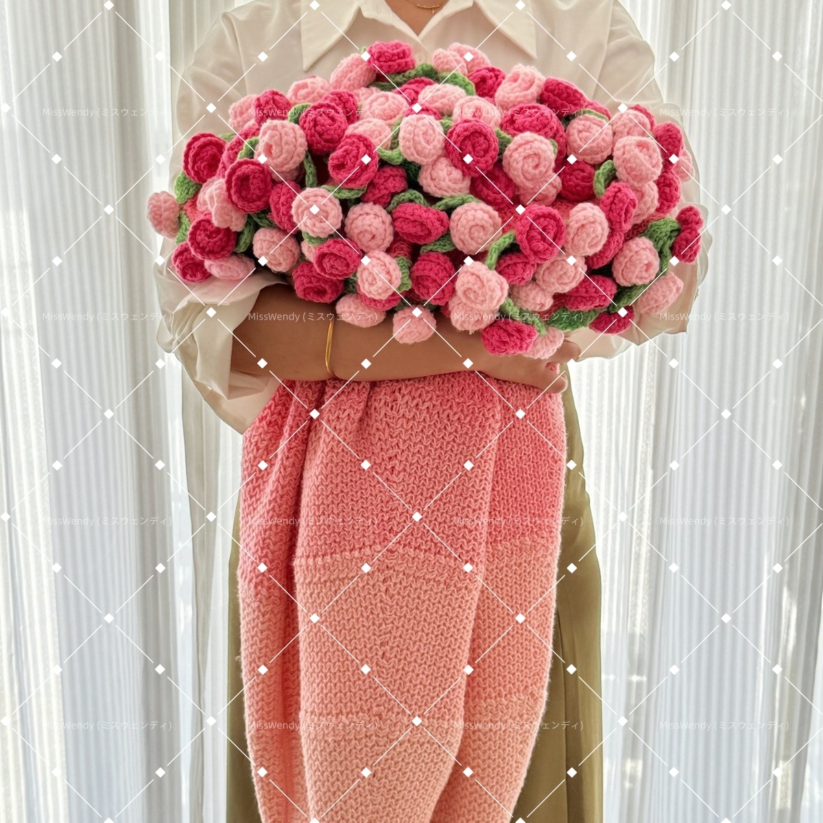 花束ブランケット 完成品 ブーケブランケット マジックフラワー ベッドスロー マルチカバー 手編み花 クラフト 咲く 肌触り デザイン 雰囲気 洗える 丸洗いOK インテリア 部屋飾り プレゼント