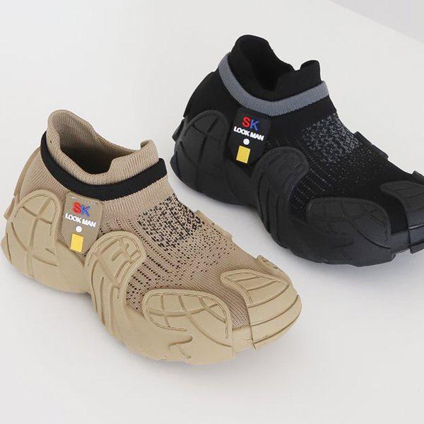 ニット スパンソックス シボリ 女性 レディース スリッポン スニーカー スニーカー 4cm sjbad 911_P371655238