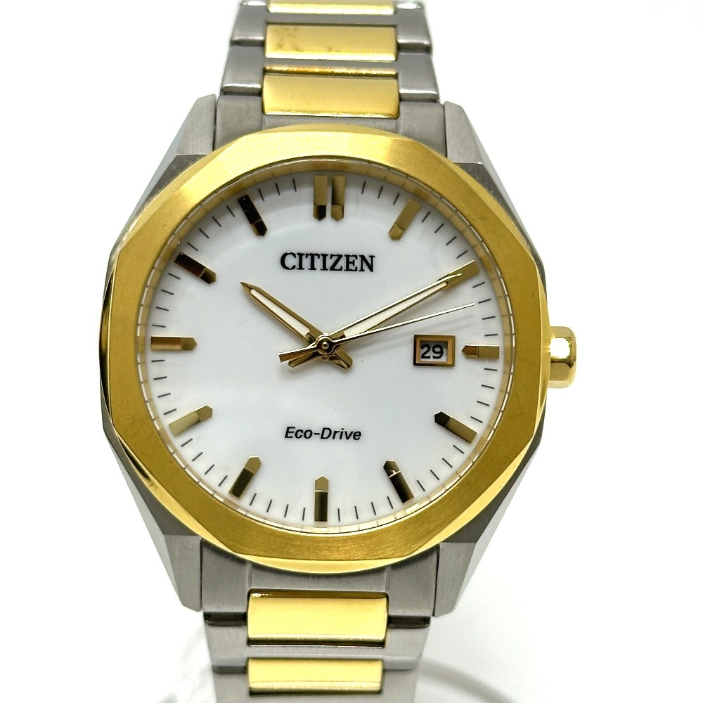 CITIZEN シチズン 腕時計 E111-008TT02 エコドライブ　 ソーラー コンビ アナログ SS シルバー