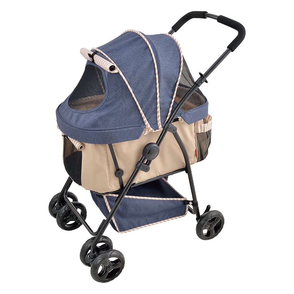 ＧＥＸ　わんわんカート　多頭用ＤＸｐｌｕｓ－Ｎ　デニム柄Xベージュ　ＣＲＣ40―67―17―10―00