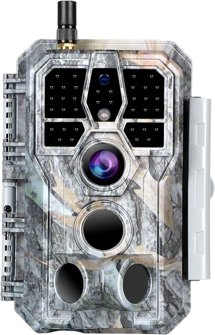 Blazevideo トレイルカメラ A280W 1296P人感センサー 防犯カメラ 野生動物監視カメラ 暗視カメラ 120撮影範囲 IP66防水防塵 電池式( 灰, A280)