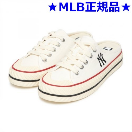 MLB公式正規品 PLAYBALL ORIGIN MULE NY (Off White) 韓国 スニーカー チョンキー チャンキー