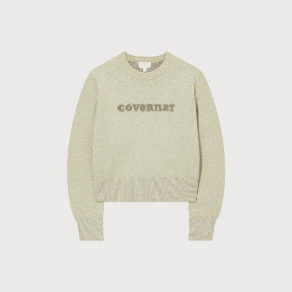 長袖Tシャツ CQK CO2504KT70-BE ウーマン クーパーロゴ ニット ベージュ