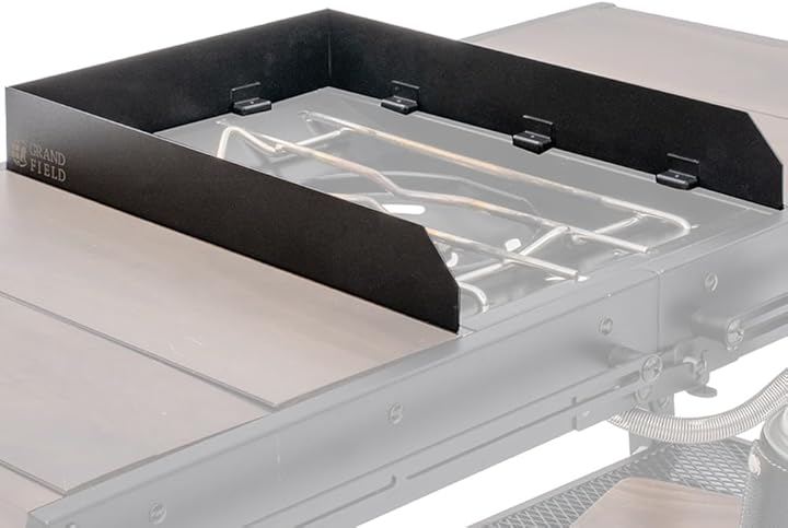 フラットハーナー専用風防 マグネット式 ウィンドスクリーン 専用ポーチ付き コンパクト収納 (ブラック)