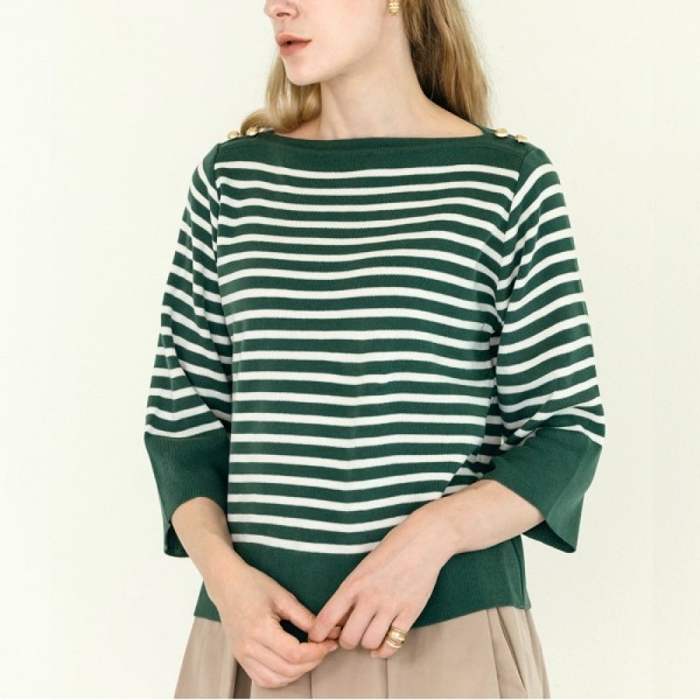 (マックス・カルティツィオ) ゴールドボタンダンガラパート7 ニットティー