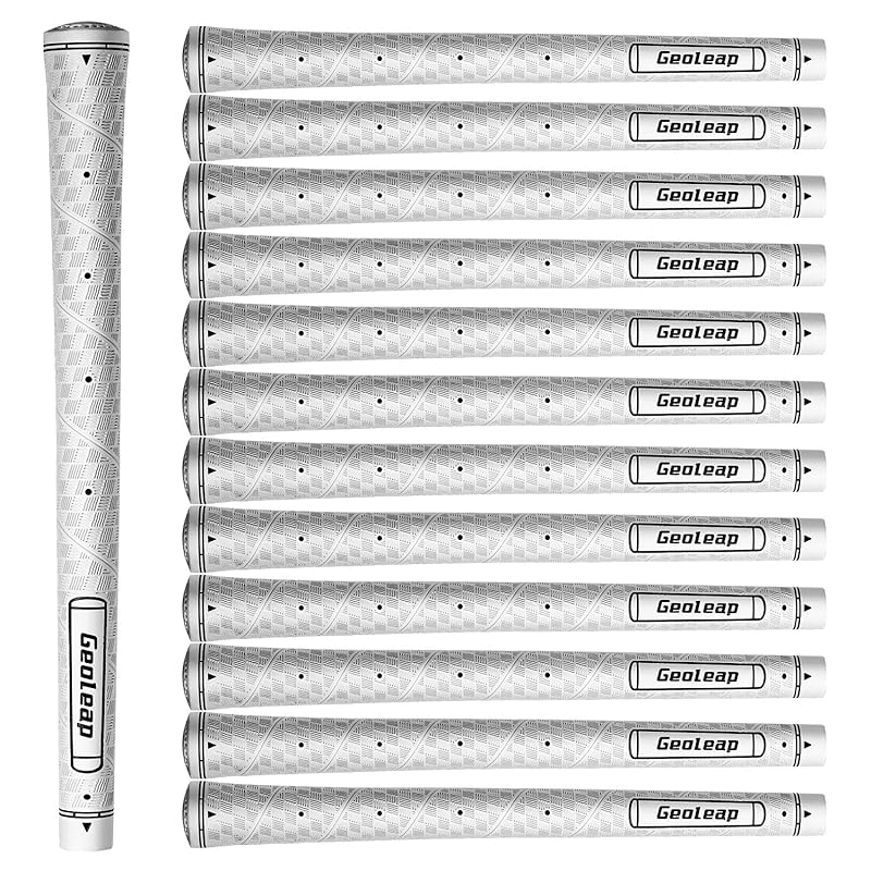 Geoleap Glory-M ゴルフグリップ 13個セットメモリーポイント 手の配置を補助滑り止めゴルフクラブグリップ標準型/中型5色オプション (ミッドサイズ, ホワイト) 8,604円