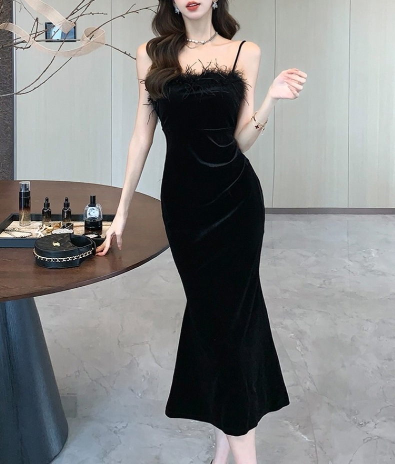 ドレス ワンピース パーティードレス 二次会ドレス ミモレ丈ドレス ワンピドレス セクシードレス ミモレ丈 ロング ノースリーブ Aライン きれいめ 大人 上品 おしゃれ クール セクシー 無地