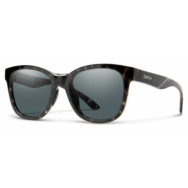 スミスOptics Caper-WR7 Unisex Sunglasses Black & Beige Tortoise Havana/Grey 53mm