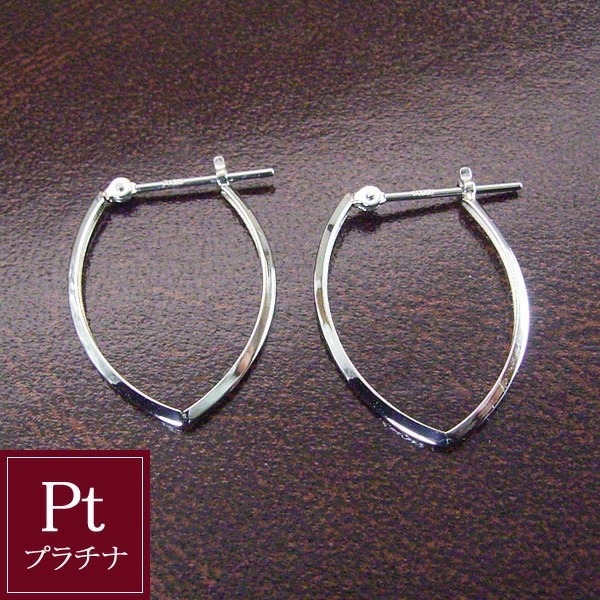 プラチナ フープピアス pt プラチナ900 フープ ピアス プレゼント 女性 地金 品番ma-0394　2営業日前後の発送予定