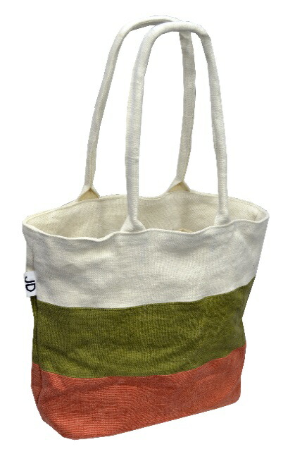 ジェイディージャパン　 トートバッグ　アウトドア　サーフ系　おしゃれ　可愛い　肩にも掛けられるMサイズ　　内ポケット付　JTB-M-OLV-OR　カラー：オリーブ/オレンジ SSL-JDJ