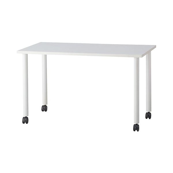 G-Style エコノミーキャスターテーブル 長方形 幅1200奥行600mm ホワイト OGRECTT-WL1260WH 1台