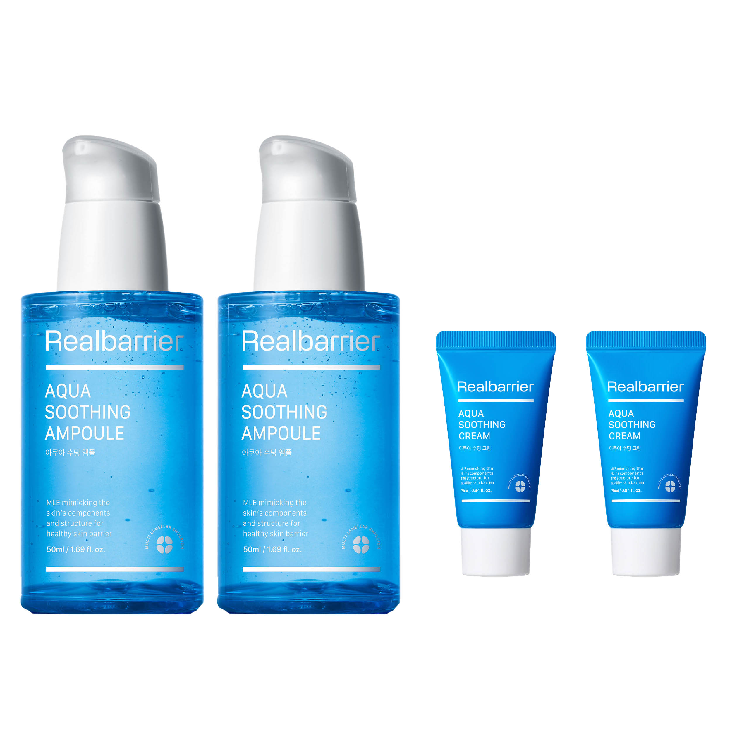 [1+1]アクア スージング アンプル 50ml+50ml(+アクア スージングクリーム25ml+25ml)