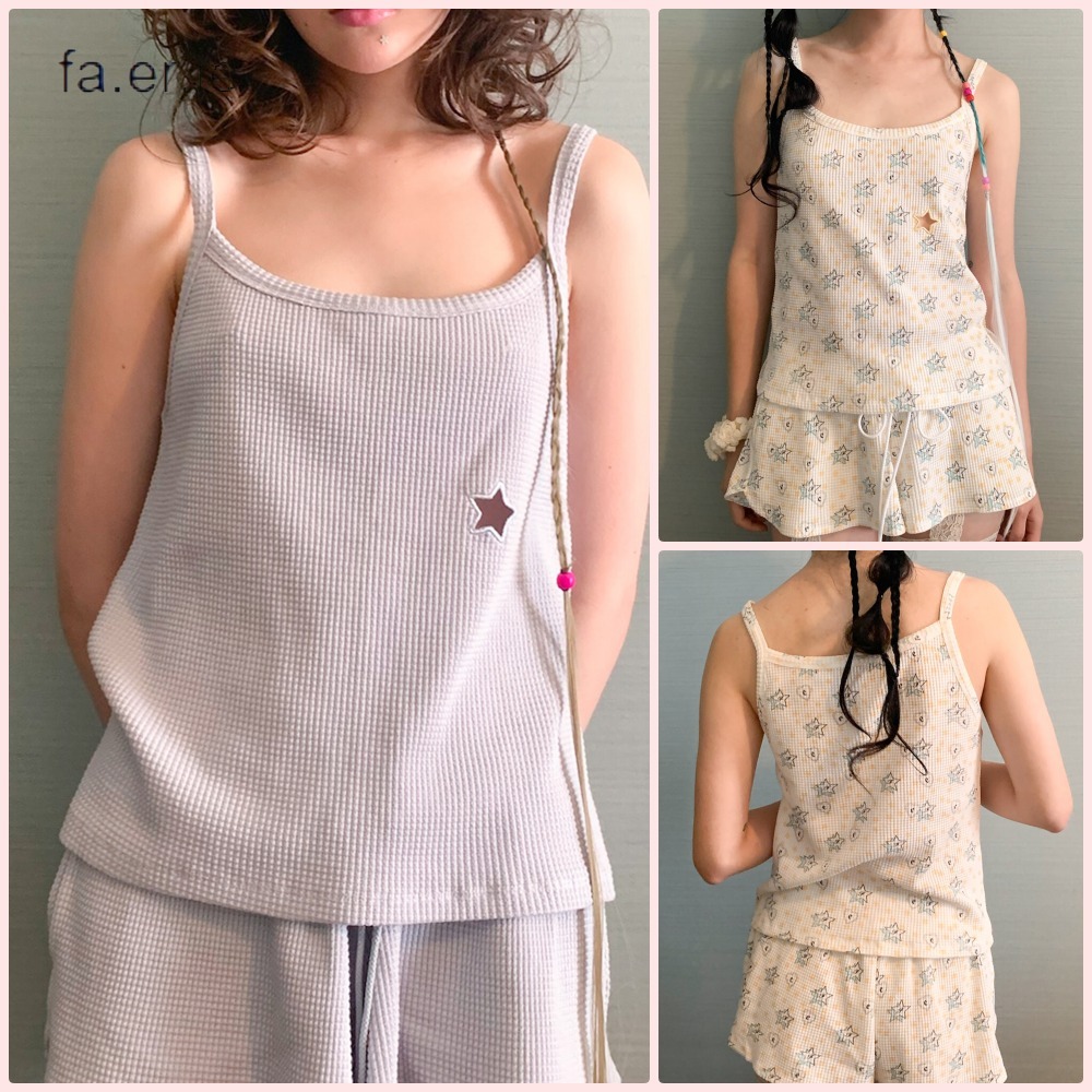 【fa.er.ie】sleepy star waffle sleevless 6,412円