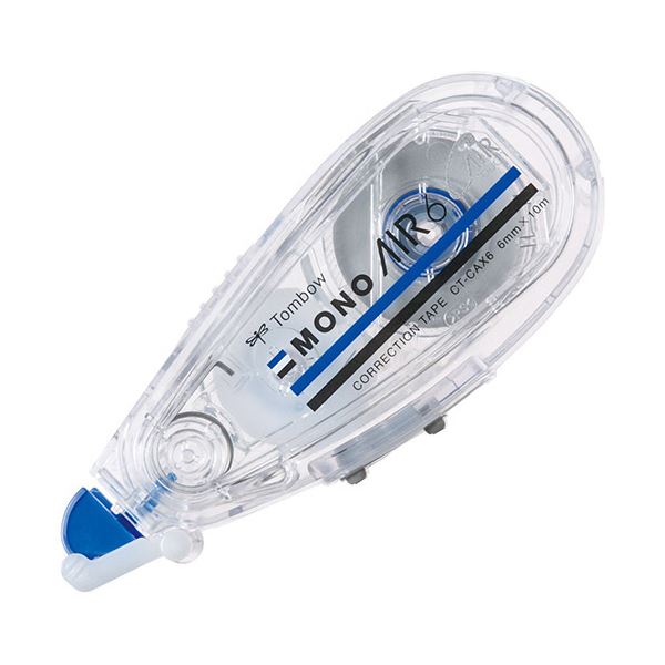 （まとめ） トンボ鉛筆 修正テープ モノエアーつめ替えタイプ 本体 6mm幅×10m 青 CT-CAX6 1セット（5個） (×10セット)