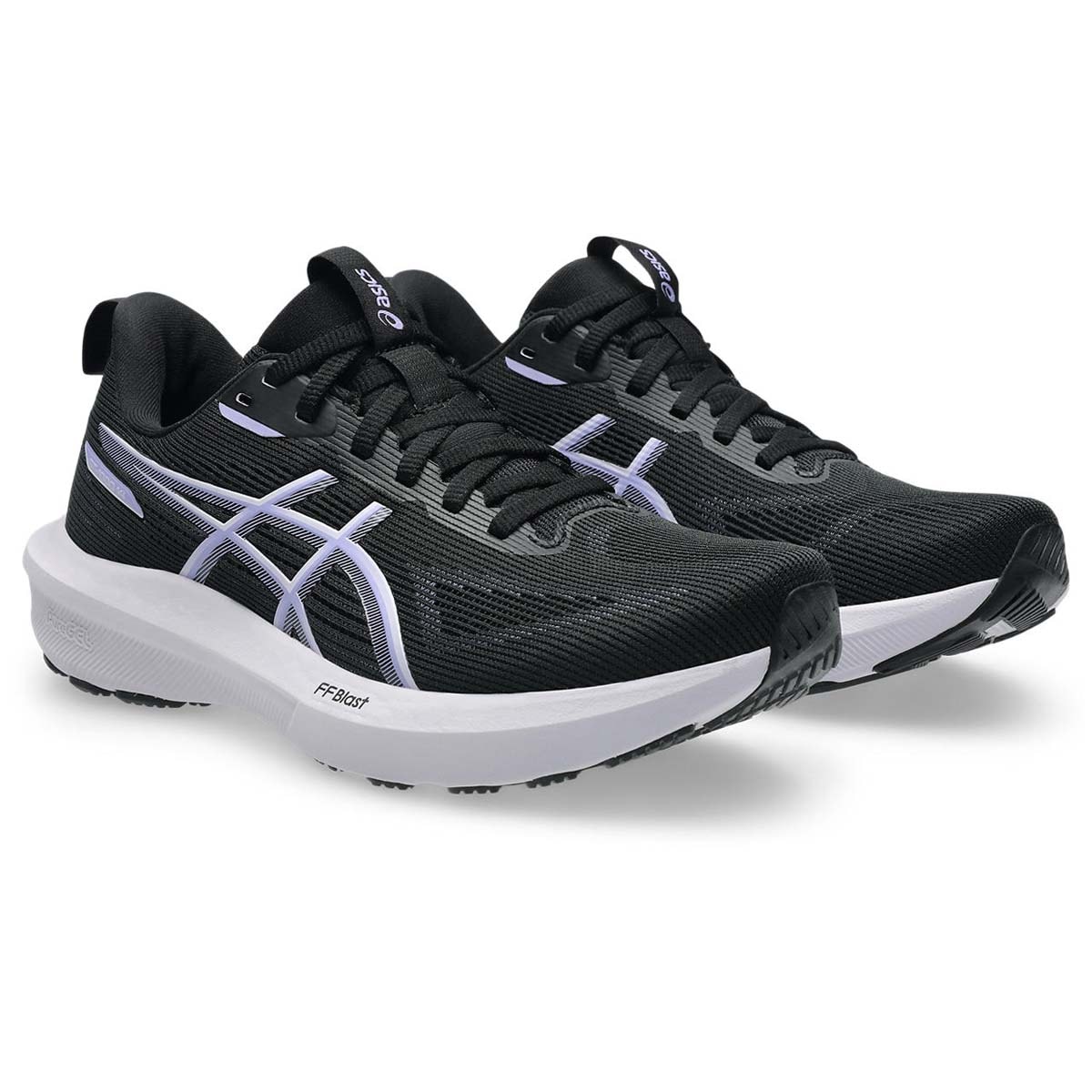 アシックス 1012B858-004-22.5 レディース ランニングシューズ GT-1000 14 WIDE（BLACK/LILACHINT・サイズ：22.5cm） 1012B858004225