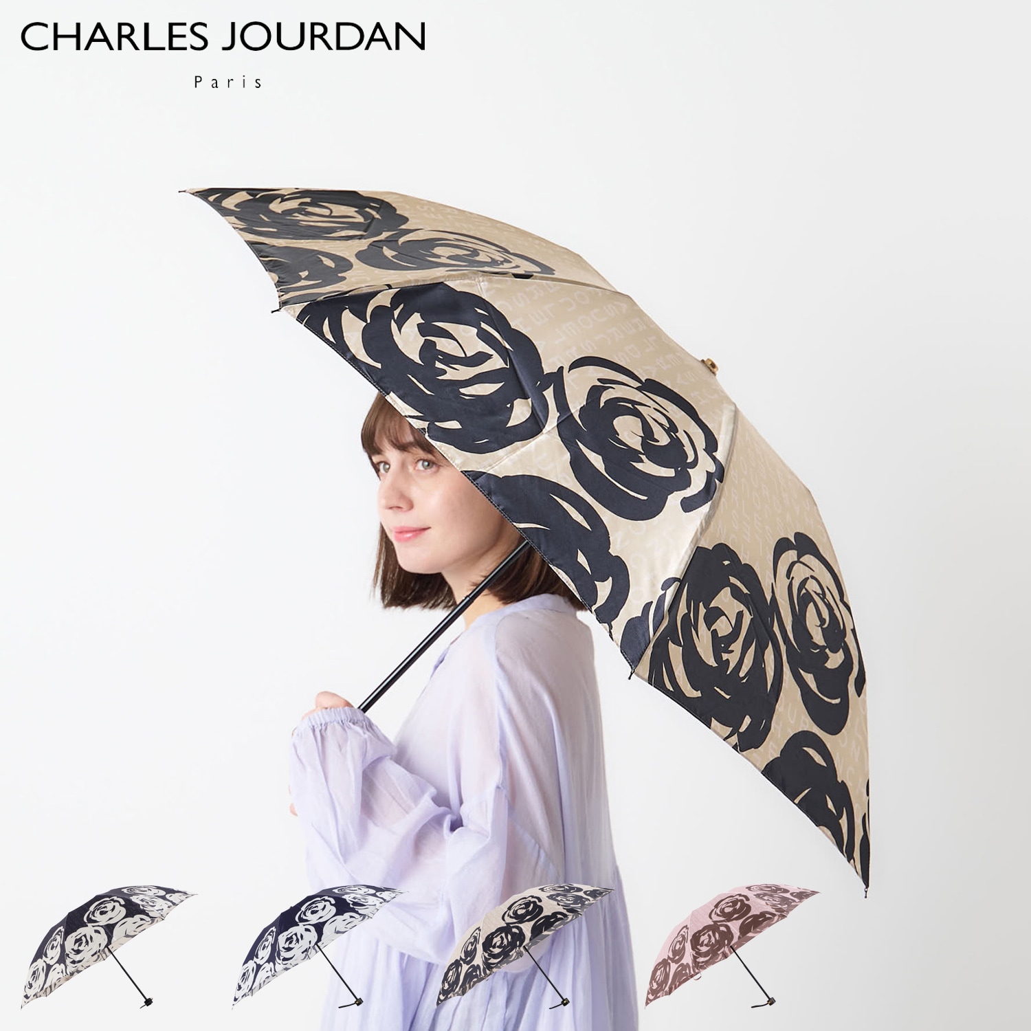 傘 折りたたみ 雨傘 レディース 55cm 軽量 婦人折り畳み傘 1CJ 17066-66