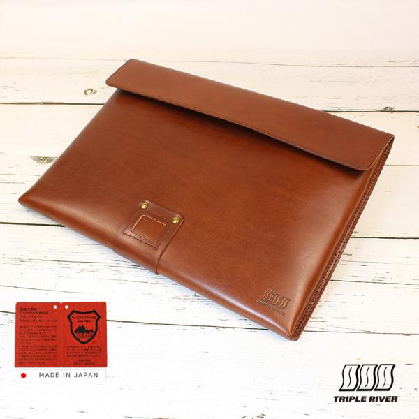 MacBook Air Pro 13インチ ケース Surface Laptop 5 4 3 栃木レザー 本革 バッグ かばん セカンドバッグ スリーブ パソコンケース マックブック 滑り止め機能 上